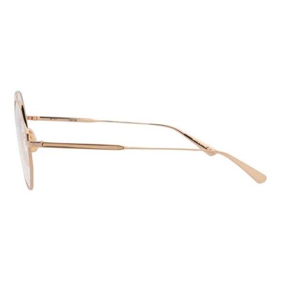 Dior Womens Round/Oval Gold Gold Transparent Fashion Designer Eyewear - Picture 3 of 4